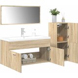 Furnova Kopalniška garnitura 4-delna sonoma hrast inženirski les, (21946040) | Shoptok.si