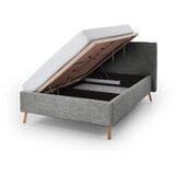 Meise Möbel Sivi tapecirani bračni krevet s prostorom za odlaganje s podnicom 140x200 cm Riva – | shoptok.hr
