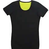 Ženska Neoprenska Fitness Majica FS - 40412 - Crna / Žuta / L