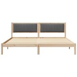  Okvir za krevet Tamno siva 200 x 200 cm tkanina | shoptok.hr