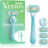 Venus Extra Smooth ženski brivnik z držalom za prho + nadomestne britvice 6 kos