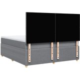  Krevet s oprugama i madracem svjetlosivi 180x200 cm od tkanine | shoptok.hr