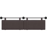  Držeće uzglavlje Zidne Tamno smeđa 190 x 55 x 5 cm tkanina - Tamno smeđa 180 cm bez LED svjetla | shoptok.hr