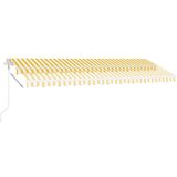  Automatska tenda sa senzorom LED 500x300 cm žuto-bijela | shoptok.hr