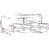  Kava Stol Orah 80 x 54 x 40 cm Konstruirano drvo | shoptok.hr