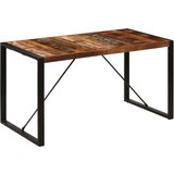  Blagovaonski stol od masivnog obnovljenog drva 140 x 70 x 75 cm | shoptok.hr