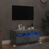 TV ormarić s LED svjetlima siva boja betona 80x35x40 cm | shoptok.hr