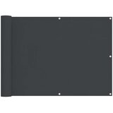  Balcony ekran Crna 75 x 200 cm PU prekriveni oksford alu - Crna 75 x 200 cm | shoptok.hr