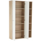 Kondela Omarica s polico, hrast sonoma/bela, MAURUS NEW MA52 | Shoptok.si