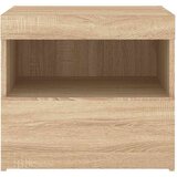vidaXL Noćni ormarić s LED svjetlima boja hrasta sonome 50x40x45 cm | shoptok.hr
