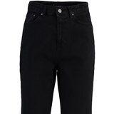 Trendyol Black Ripped Detailed High Waist 90's Wide Leg Jeans | Shoptok.si
