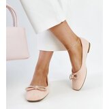 Gemre Light pink ballet flats with a bow Gaillou | shoptok.hr