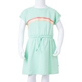  Dječja haljina s vezicom jarkozelena 92 | shoptok.hr