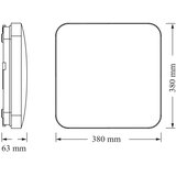 Osram LED plafonsko svetlo CEILING SQUARE LED/36W/230V 4000K 38x38 cm bela | Eponuda.com
