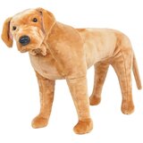 vidaXL Stojeća plišana igračka labrador svijetlosmeđi XXL | shoptok.hr