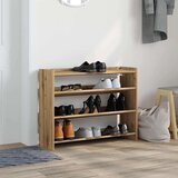 vidaXL Regal za čevlje artisan hrast 80x25x62 cm inženirski les | Shoptok.si
