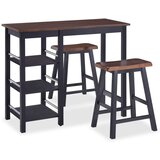 3 Barski Set kom MDF Crni | shoptok.hr
