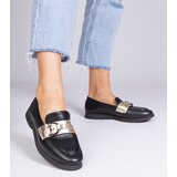 D/CEO marka niezdefiniowana Black faux leather loafers with rhinestones Berita | shoptok.hr