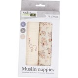 Bubaba by FreeON tetra pelena muslin 2/1 slonić beige 70x70 cm beige | shoptok.hr