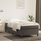 Maison Chic Posteljni okvir - Enojna postelja - Postelja za odrasle brez vzmetnice temno siv 90x200 cm žamet-J7962, (21763314) | Shoptok.si