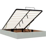 vidaXL Otomanska postelja z vzmetnico svetlo siva 140x200cm žamet | Shoptok.si