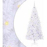 Umjetno božićno drvce s stalakom Bijelo 210 cm PVC i čelik | shoptok.hr