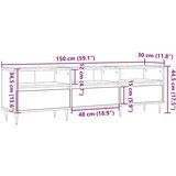 vidaXL TV ormarić staro drvo 150x30x44 5 cm konstruirano drvo | shoptok.hr