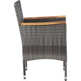  Vrtna jedilna garnitura 3-delna siva, (20703735) | Shoptok.si