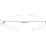  Okrugla stolna ploča smeđa Ø50x1,5 cm tretirana hrastovina | shoptok.hr