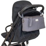 3Sprouts organizator za dječja kolica quilted charcoal gray | shoptok.hr
