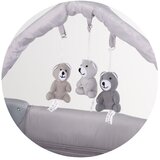 Chipolino putni krevetić LUNA s podlogom za prematanje Platinum | shoptok.hr