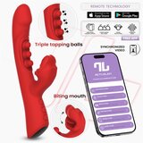INTOYOU App Series Trixy Triple Tapping Mouth Vibrator with App Red Cijene