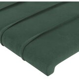 vidaXL uzglavlje s ušima tamnozeleno 103x16x78/88 cm baršunasto | shoptok.hr