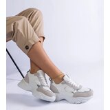 Gemre White sneakers on a chunky sole Torreza Cene