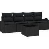  Sjedeća garnitura za vrt Crna 55 x 55 x 37 cm poliratan | shoptok.hr