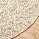  Tepih ZIZUR krem Ø 200 cm s izgledom jute unutarnji i vanjski | shoptok.hr
