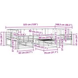  Set vanjskih sofa 5 kom. Bijela i svjetlosiva | shoptok.hr