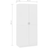  Ormar bijeli 90 x 52 x 200 cm od konstruiranog drva | shoptok.hr