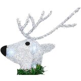 vidaXL LED irvasi 4 pcs Srebrno 45 x 19 x 65 cm tkanina | shoptok.hr