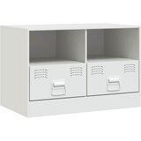 Maison Chic TV omarica - TV stojalo - Televizijska omarica bela 67x39x44 cm jeklo, (21702005) | Shoptok.si