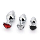 Brutus 3 Size Alu Plug Set with Colored Heart Shaped Stone Cijene