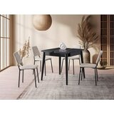 Hanah home Trpezarijski sto Totem 80x75x80cm Crni | Eponuda.ba