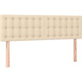  Krevet box spring s madracem LED krem 140x200 cm od tkanine | shoptok.hr
