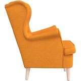  Fotelja tamnožuta 74x84x100 cm tkanina | Shoptok.si