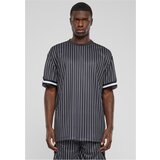 UC Men Men's Oversized Striped Mesh Tee T-Shirt - Black/White Cene