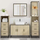 vidaXL 4-dijelni set kupaonskog namještaja boja hrasta sonome drveni | shoptok.hr