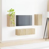  Set zidnog ormarića za TV 4 pcs Sonoma hrast Konstruirano drvo | shoptok.hr