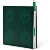 Lego Zelena kvadratna bilježnica s gel olovkom , 15,9 x 15,9 cm | shoptok.hr