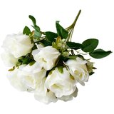  Umjetni buket Ruža bijela 46 cm | shoptok.hr
