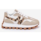 Boto Sneakers Sports Shoes Women's Leopard Beige Kalelia | shoptok.hr